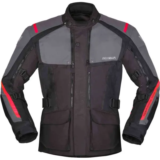 Водоустойчиво яке Modeka Varus Black/Dark Grey с мембрана Reissa и протектори