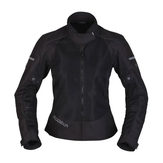Дамско лятно мото яке Modeka Veo Air Black – лекота, защита и перфектна вентилация