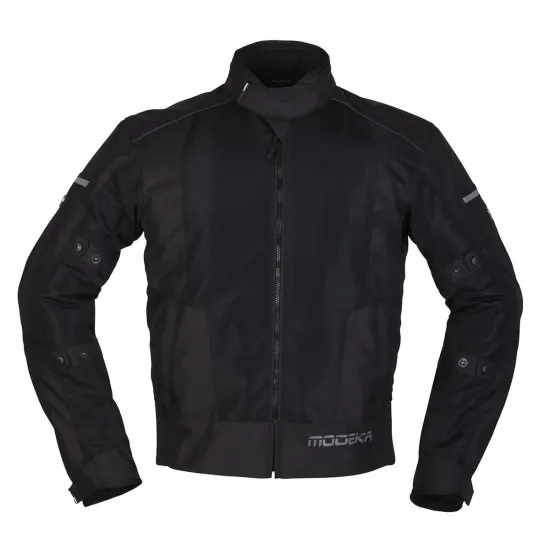 Лятно яке Modeka Veo Air Black – Мрежесто яке с CE сертификация и висок комфорт Лятно мото яке Modeka Veo Air Black с мрежести панели и YF® протектори