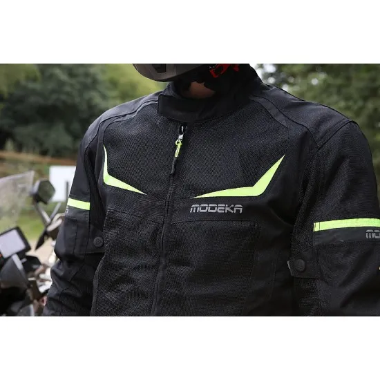 Лятно яке Modeka Yannik Air Black/Yellow