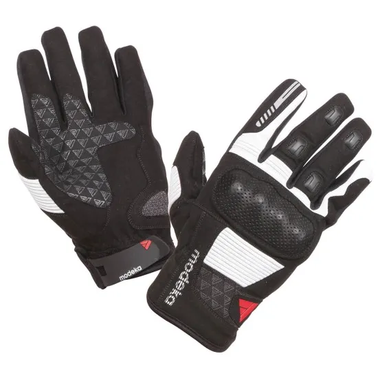 Ръкавици Modeka Fuego Black/Light Grey - Текстилни ръкавици за мотор от марка Modeka
