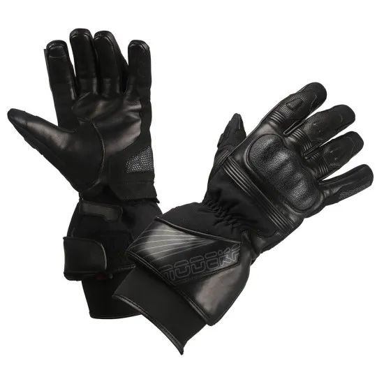 Мото ръкавици Modeka Thanos Black - Водоустойчива зимна защита
