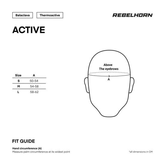 Боне REBELHORN ACTIVE термоактивна балаклава за мотористи