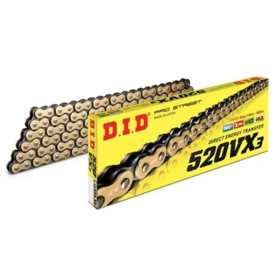 DID DRIVE CHAIN 520VX3 G&B X 122