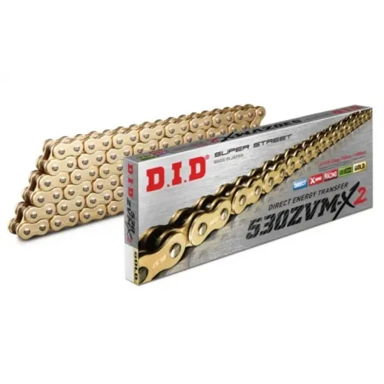 DID HEAVY DUTY DRIVE CHAIN 530ZVM-X2 G&G x 122