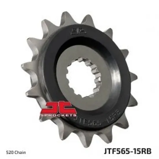 JT FRONT SPROCKET JTF565.15RB-RUBBER