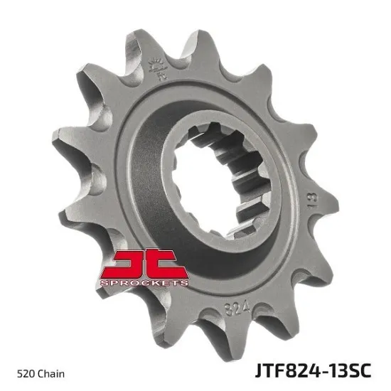JT FRONT SPROCKET JTF824.13SC-SELF CLEANING