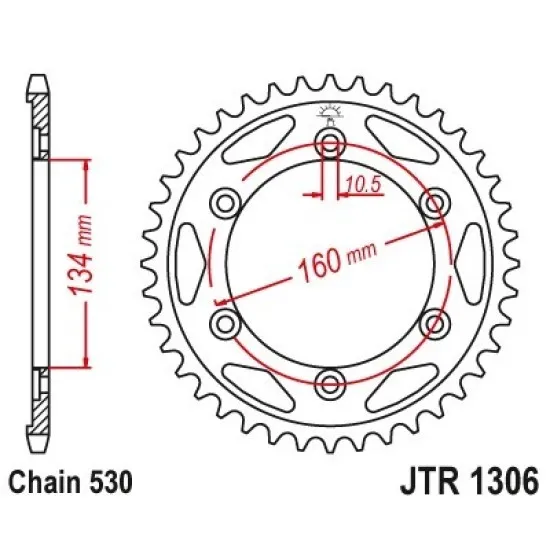JT REAR SPROCKET JTR1306.42
