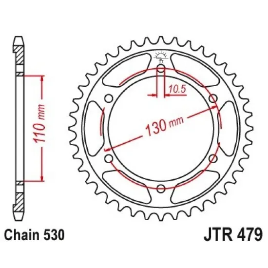 JT REAR SPROCKET JTR479.45