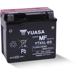 YUASA YTX5L-BS-CP 12V 4Ah 80A