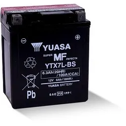 YUASA YTX7L-BS-CP 12V 6Ah 100A