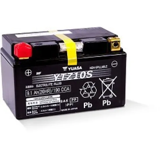 YUASA YTZ10S-WC 12V 8,6Ah 190A
